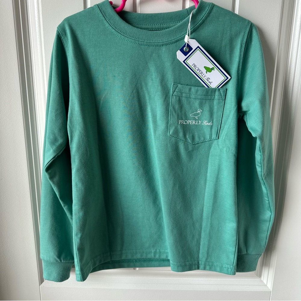 Properly Tied NWT Green Long Sleeve Shirt!